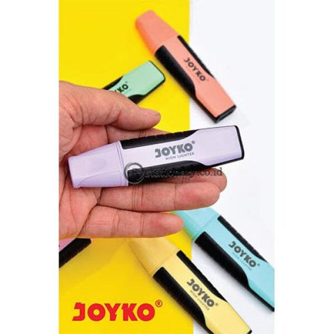 Joyko Highlighter Grip Pastel Color Yellow Hl-6 Office Stationery Lain -