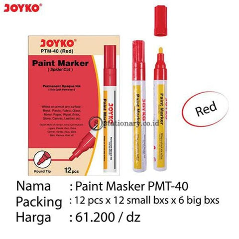 Joyko Paint Marker Permanent Opaque Ink Ptm-37-44 Office Stationery