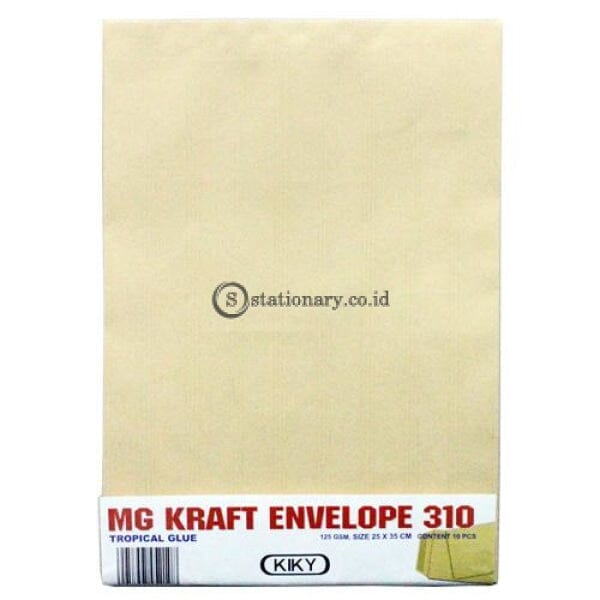 Kiky Amplop Coklat Lem Folio 310 (10Lbr) Office Stationery