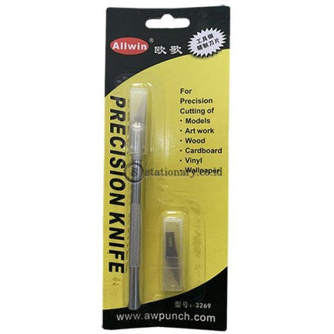 Pixel Precision Knife Pen Cutter High Grade Metal Non Slip #3269 Office Stationery