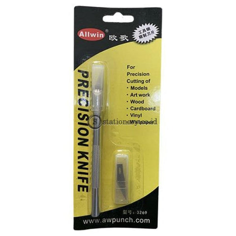 Pixel Precision Knife Pen Cutter High Grade Metal Non Slip #3269 Office Stationery