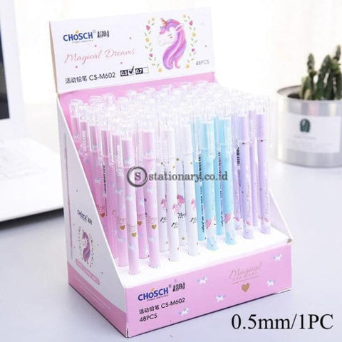 (Preorder) 0.5/0.7Mm Unicorn Mechanical Pencil Kawaii Simple Automatic For Girls Boys Writing Gift