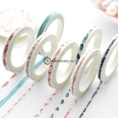 (Preorder) 0.5 Cm Wide Fantastic Slim Washi Tape Diy Scrapbooking Sticker Label Masking School