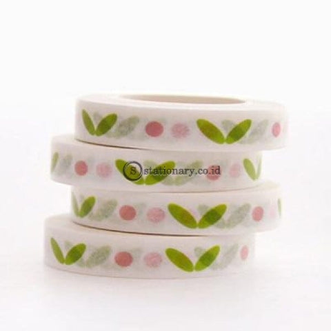 (Preorder) 0.7Cm*10M Narrow Leaves Thin Border Washi Tape Diy Decoration Scrapbooking Planner