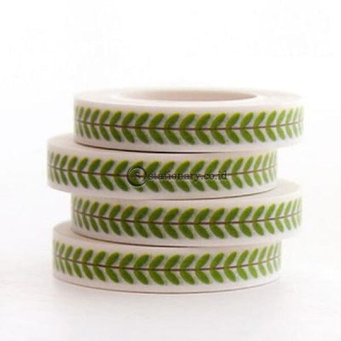 (Preorder) 0.7Cm*10M Narrow Leaves Thin Border Washi Tape Diy Decoration Scrapbooking Planner