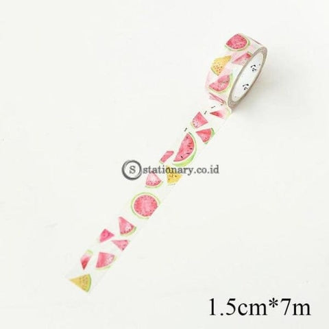 (Preorder) 1.5Cm * 7M Cute Kawaii Fruit Masking Washi Tape Diy Decorative Adhesive For Scrapbooking