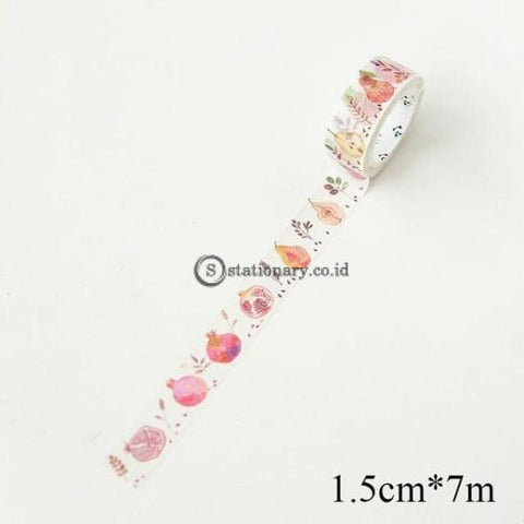 (Preorder) 1.5Cm * 7M Cute Kawaii Fruit Masking Washi Tape Diy Decorative Adhesive For Scrapbooking