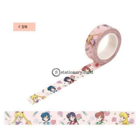 (Preorder) 1.5Cm Cartoon Sailor Moon Girl Cat Washi Paper Tape Adhesive Diy Scrapbooking Sticker