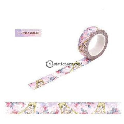 (Preorder) 1.5Cm Cartoon Sailor Moon Girl Cat Washi Paper Tape Adhesive Diy Scrapbooking Sticker