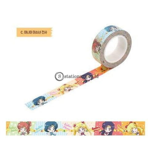 (Preorder) 1.5Cm Cartoon Sailor Moon Girl Cat Washi Paper Tape Adhesive Diy Scrapbooking Sticker