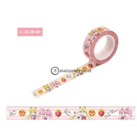 (Preorder) 1.5Cm Cartoon Sailor Moon Girl Cat Washi Paper Tape Adhesive Diy Scrapbooking Sticker