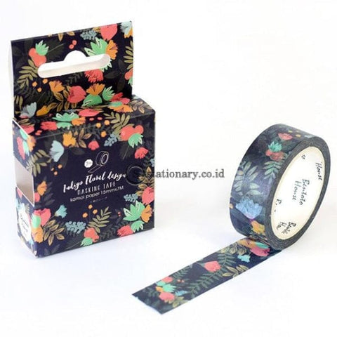 (Preorder) 1.5Cm Feathered Cherry Sakura Doughnut Washi Tape Adhesive Craft Diy Scrapbooking Sticker