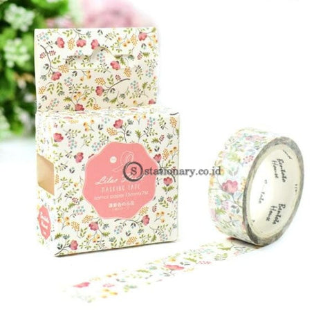 (Preorder) 1.5Cm Feathered Cherry Sakura Doughnut Washi Tape Adhesive Craft Diy Scrapbooking Sticker