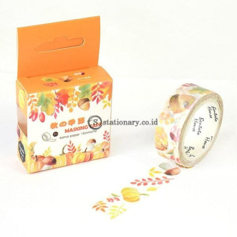 (Preorder) 1.5Cm Feathered Cherry Sakura Doughnut Washi Tape Adhesive Craft Diy Scrapbooking Sticker