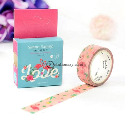 (Preorder) 1.5Cm Feathered Cherry Sakura Doughnut Washi Tape Adhesive Craft Diy Scrapbooking Sticker