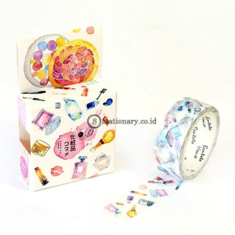 (Preorder) 1.5Cm Feathered Cherry Sakura Doughnut Washi Tape Adhesive Craft Diy Scrapbooking Sticker