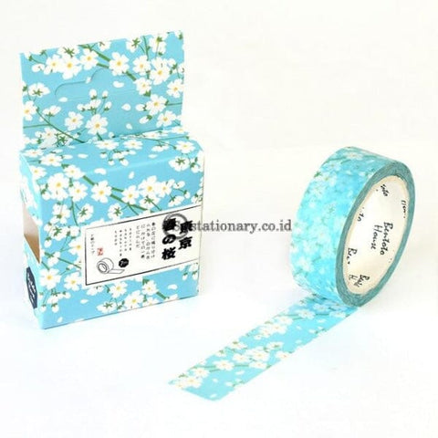 (Preorder) 1.5Cm Feathered Cherry Sakura Doughnut Washi Tape Adhesive Craft Diy Scrapbooking Sticker