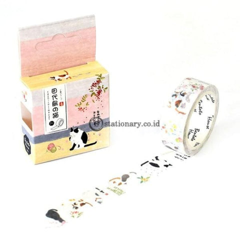 (Preorder) 1.5Cm Feathered Cherry Sakura Doughnut Washi Tape Adhesive Craft Diy Scrapbooking Sticker