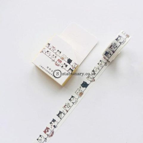 (Preorder) 1.5Cm Garland Cat Series Washi Tape Adhesive Diy Scrapbooking Sticker Label Masking 03