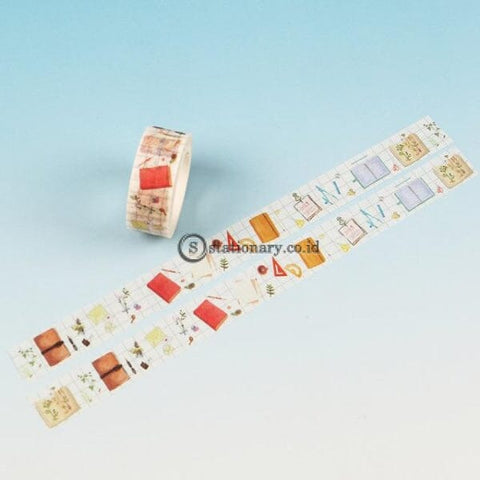 (Preorder) 1.5Cm Wide Traveller Series Washi Tape Adhesive Diy Scrapbooking Sticker Label Masking