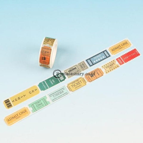 (Preorder) 1.5Cm Wide Traveller Series Washi Tape Adhesive Diy Scrapbooking Sticker Label Masking