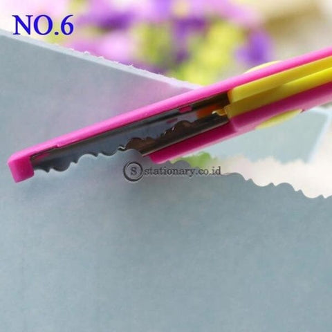 (Preorder) 1 Pc Handmade Children Diy 6 Patterns Album Lace Scissors Card Photo Pattern Cartoons