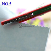 (Preorder) 1 Pc Handmade Children Diy 6 Patterns Album Lace Scissors Card Photo Pattern Cartoons Red