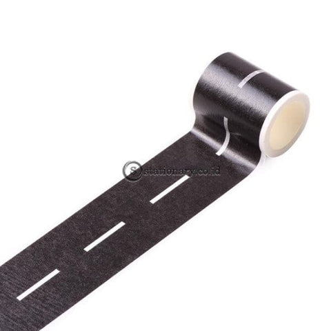 (Preorder) 1 Pcs 5M Railway Train Curve Design Paper Washi Tape Diy Road Traffic Adhesive