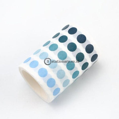 (Preorder) 1 Pcs Dot Masking Tape Wide Washi Basic Colorful Round Adhesive Diy Scrapbooking Journal