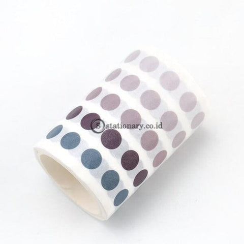 (Preorder) 1 Pcs Dot Masking Tape Wide Washi Basic Colorful Round Adhesive Diy Scrapbooking Journal