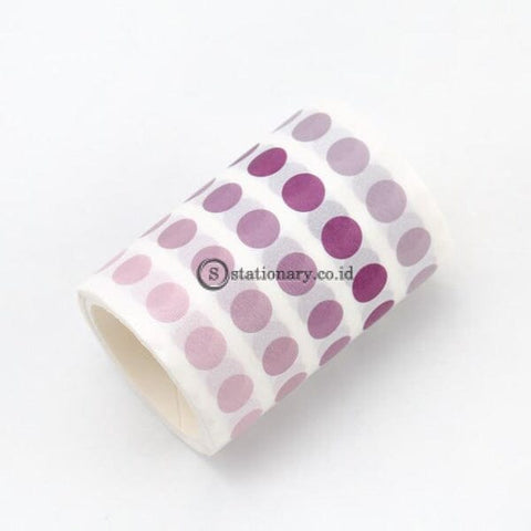 (Preorder) 1 Pcs Dot Masking Tape Wide Washi Basic Colorful Round Adhesive Diy Scrapbooking Journal