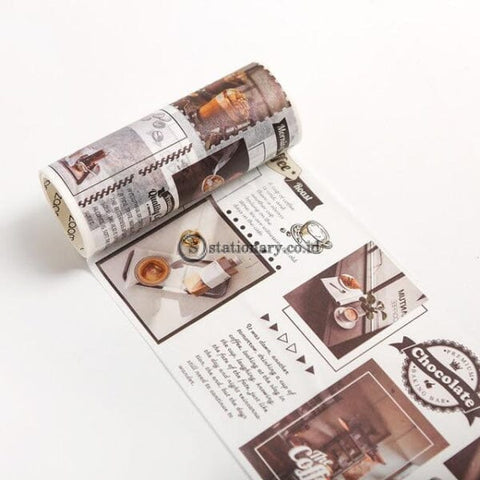 (Preorder) 1 Pcs Vintage Washi Tape Fall Film Masking Diary Diy Scrapbooking Journal Stationery