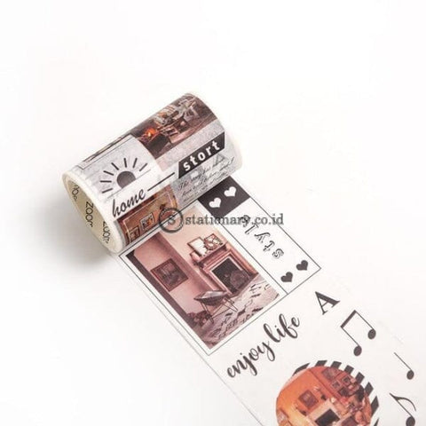 (Preorder) 1 Pcs Vintage Washi Tape Fall Film Masking Diary Diy Scrapbooking Journal Stationery