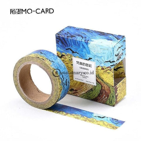 (Preorder) 1 Pcs Washi Tapes Diy Van Gogh Painting Paper Masking Tape Decorative Adhesive