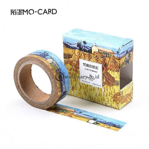 (Preorder) 1 Pcs Washi Tapes Diy Van Gogh Painting Paper Masking Tape Decorative Adhesive