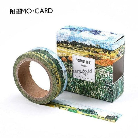 (Preorder) 1 Pcs Washi Tapes Diy Van Gogh Painting Paper Masking Tape Decorative Adhesive