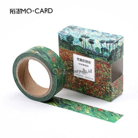 (Preorder) 1 Pcs Washi Tapes Diy Van Gogh Painting Paper Masking Tape Decorative Adhesive