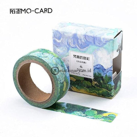 (Preorder) 1 Pcs Washi Tapes Diy Van Gogh Painting Paper Masking Tape Decorative Adhesive