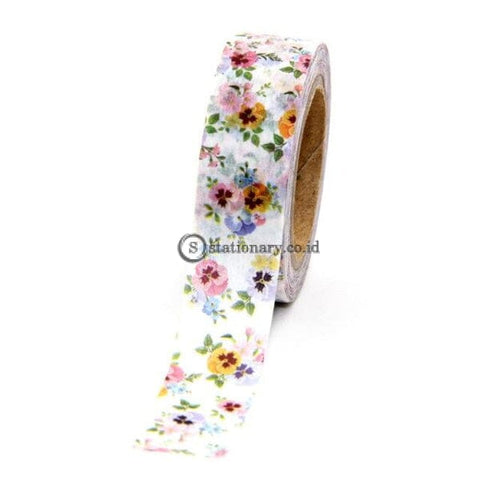 (Preorder) 1 Roll Cute Lotkawaii Flower Food Animals Decorative Washi Tape Diy Scrapbooking Masking