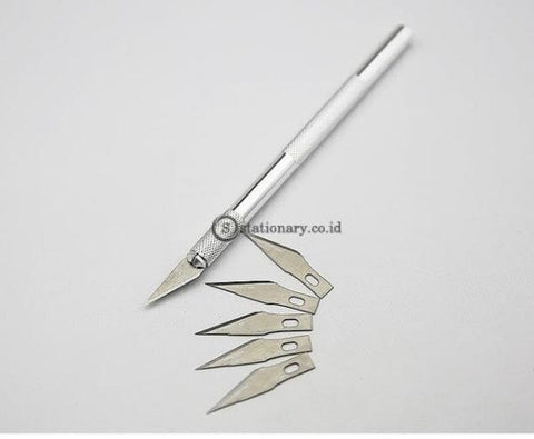 (Preorder) 1 Set Metal Handle Scalpel Blade Knife Wood Paper Cutter Craft Pen Engraving Cutting