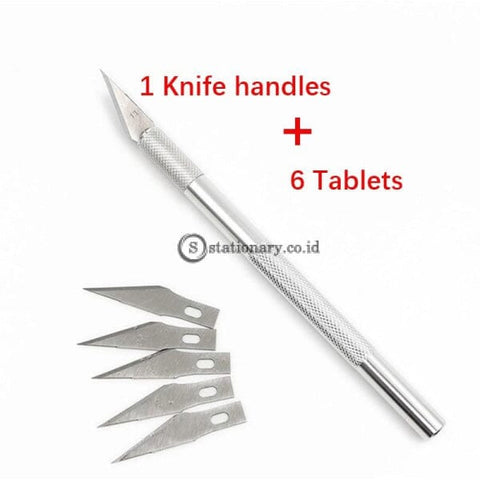 (Preorder) 1 Set Metal Handle Scalpel Blade Knife Wood Paper Cutter Craft Pen Engraving Cutting