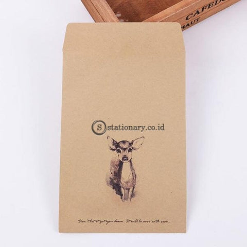 (Preorder) 10 Pcs Deer Paper Envelope 4 Designs Cute Mini Envelopes Vintage European Style For Card