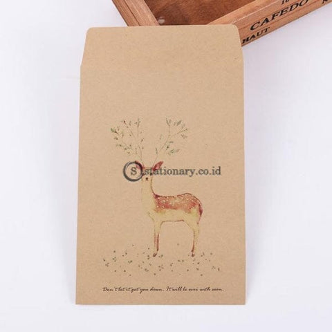 (Preorder) 10 Pcs Deer Paper Envelope 4 Designs Cute Mini Envelopes Vintage European Style For Card