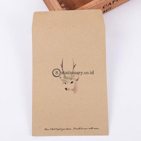 (Preorder) 10 Pcs Deer Paper Envelope 4 Designs Cute Mini Envelopes Vintage European Style For Card