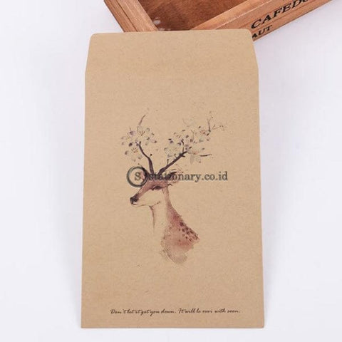 (Preorder) 10 Pcs Deer Paper Envelope 4 Designs Cute Mini Envelopes Vintage European Style For Card