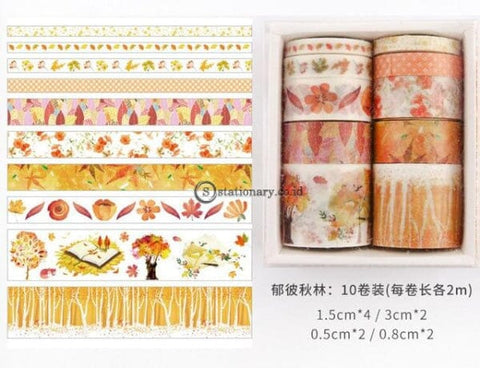 (Preorder) 10 Pcs Washi Tape Set Stickers Scrapbooking Masking Wash Tapes Washitape Ocean Fita