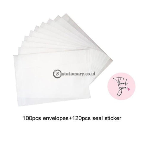 (Preorder) 100Pcs/lot Blank Translucent Vellum Envelopes Diy Multifunction Gift Card Envelope With