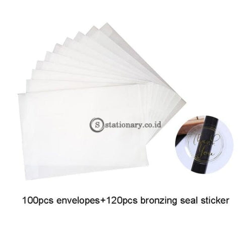 (Preorder) 100Pcs/lot Blank Translucent Vellum Envelopes Diy Multifunction Gift Card Envelope With