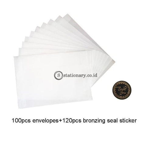 (Preorder) 100Pcs/lot Blank Translucent Vellum Envelopes Diy Multifunction Gift Card Envelope With