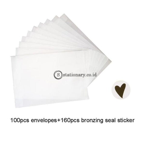 (Preorder) 100Pcs/lot Blank Translucent Vellum Envelopes Diy Multifunction Gift Card Envelope With